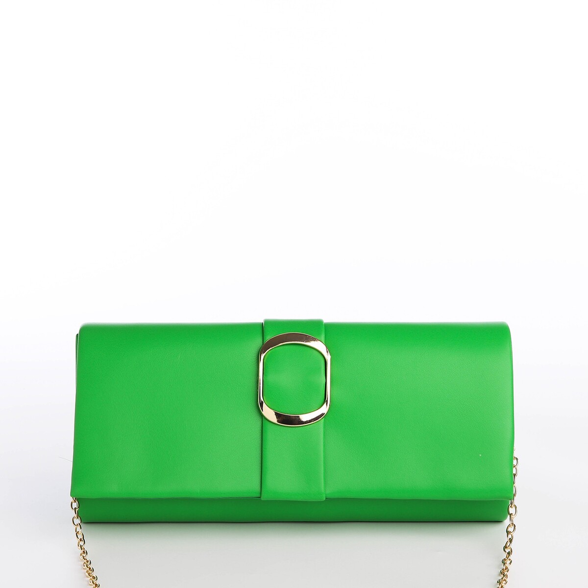 Сумка-клатч на магните, цвет зеленый сумка клатч на магните ремешок на запястье зелёный