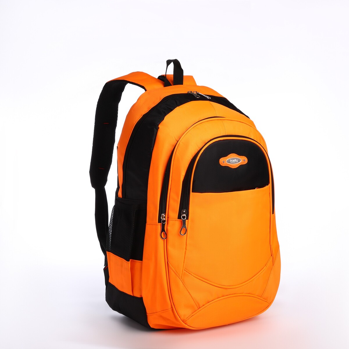 Рюкзак школьный из текстиля на молнии, 4 кармана, цвет оранжевый школьный анатомический рюкзак grizzly ru 437 4 4 оранжевый