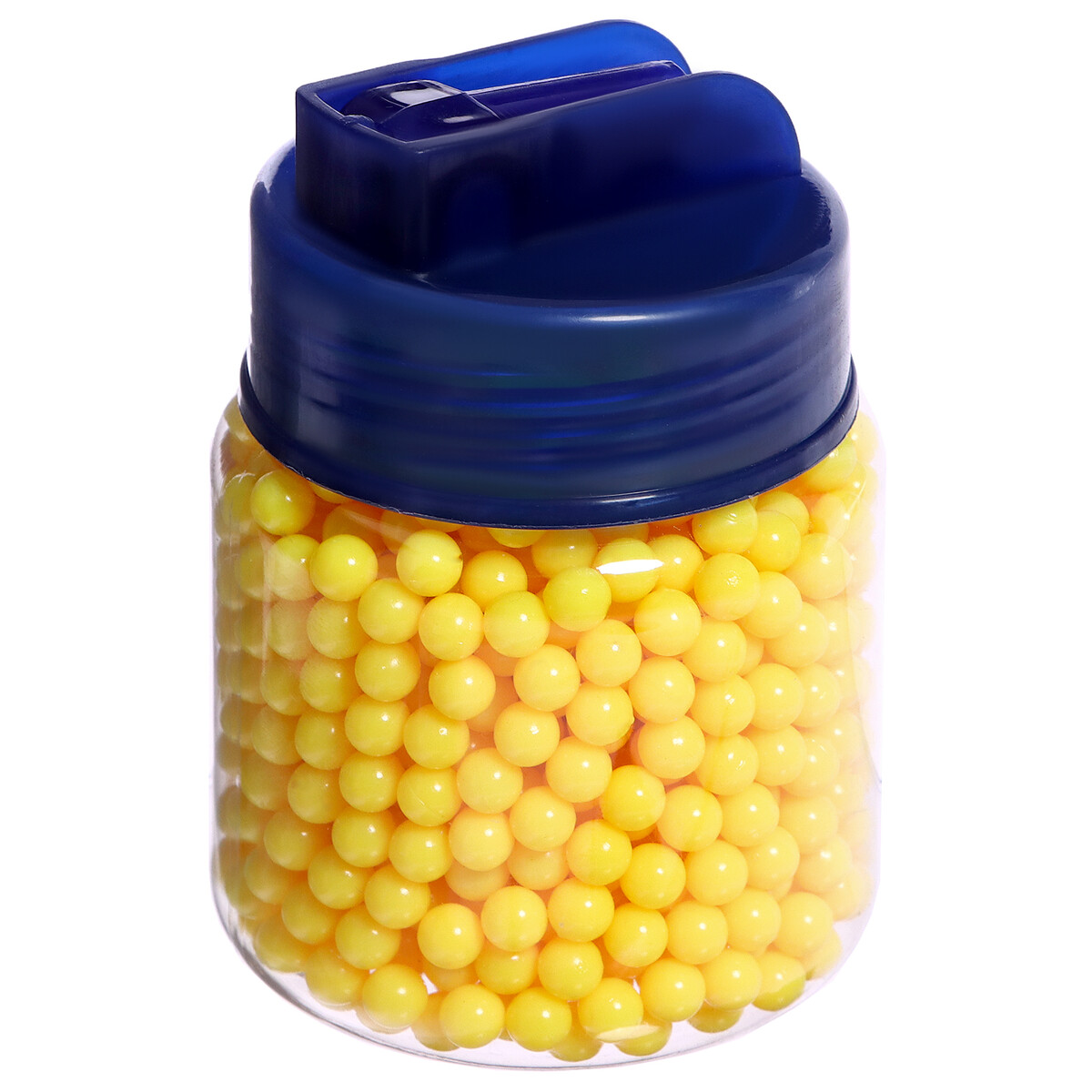 Пульки пластмассовые в банке, 1000 штук пульки 6 мм в рожке 500 шт желтый