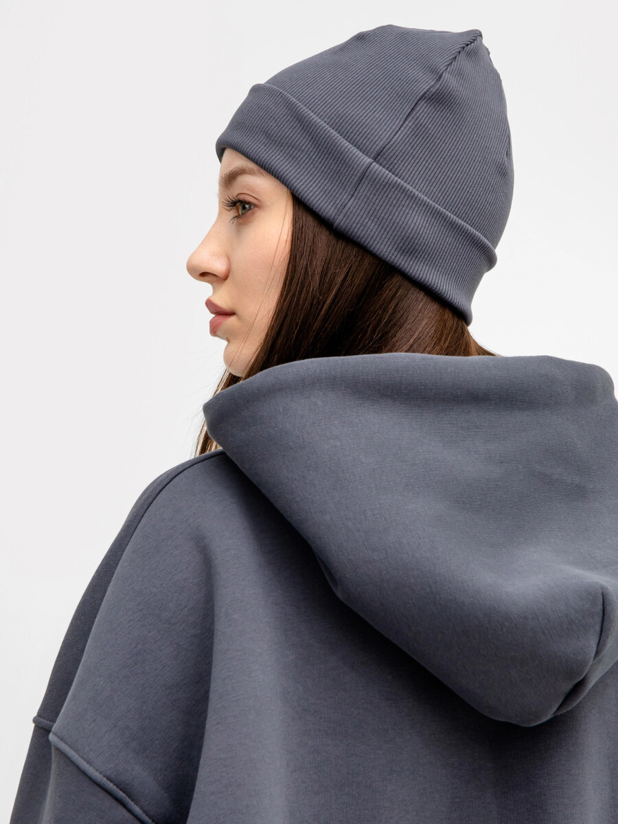 фото Шапка женская бини серая mark formelle