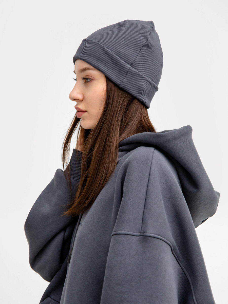 фото Шапка женская бини серая mark formelle