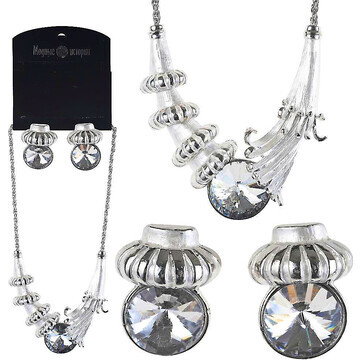 Комплект ожерелье серьги