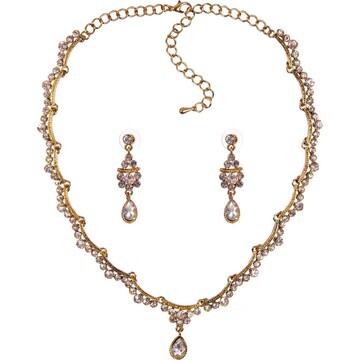 Комплект ожерелье серьги