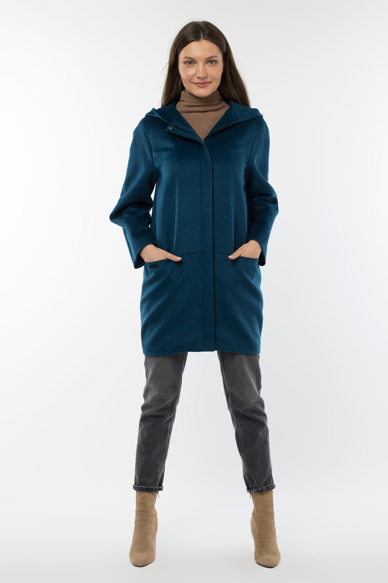 Пальто женское демисезонное EL PODIO, размер 42, цвет малахит 07762368 - фото 2