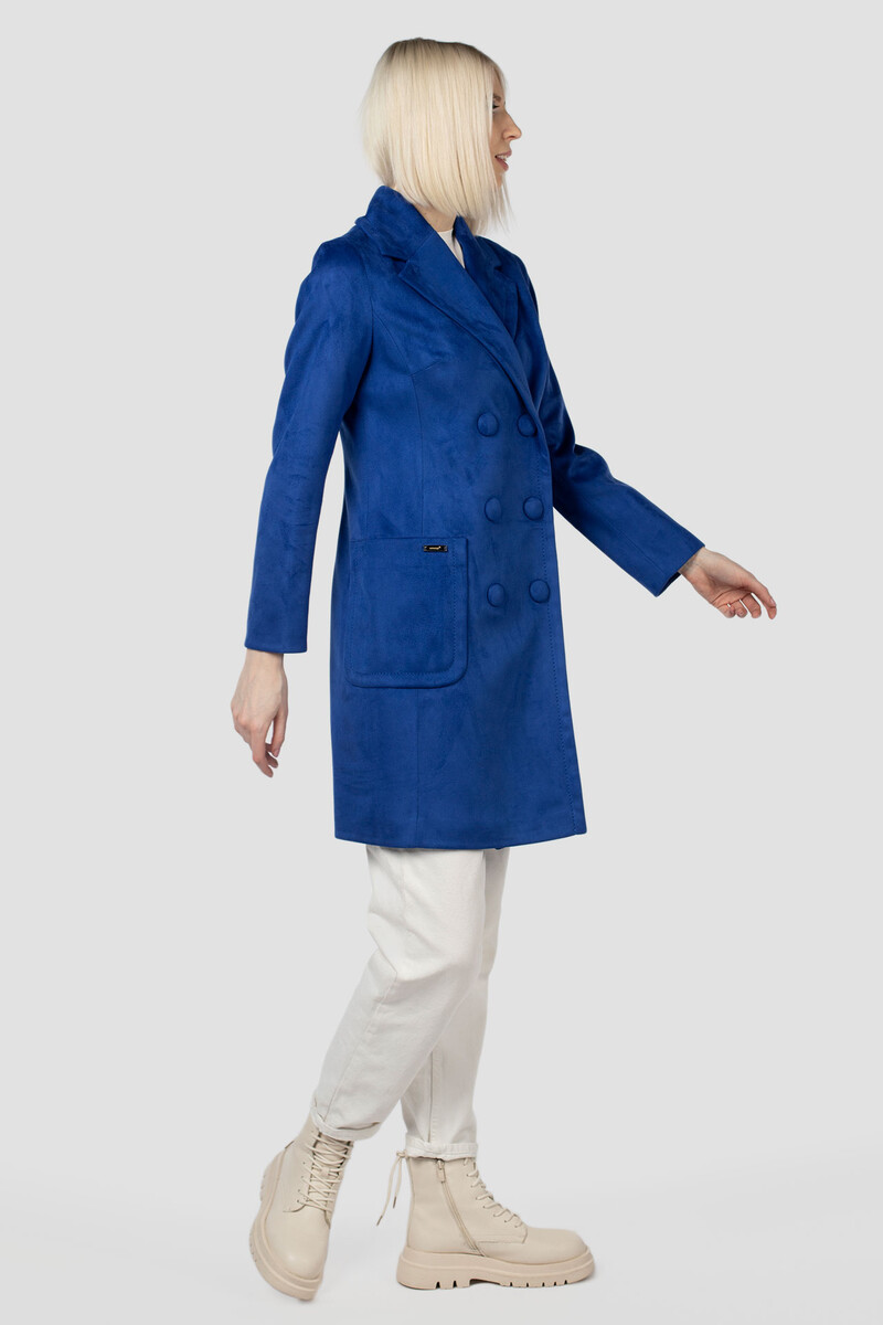 Пальто женское демисезонное EL PODIO, размер 42, цвет сапфир 07762371 - фото 4