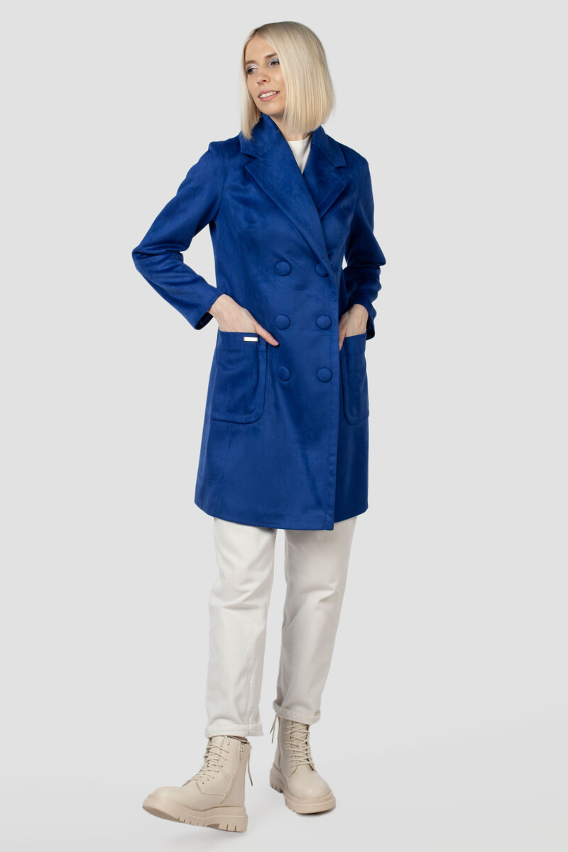 Пальто женское демисезонное EL PODIO, размер 42, цвет сапфир 07762371 - фото 3