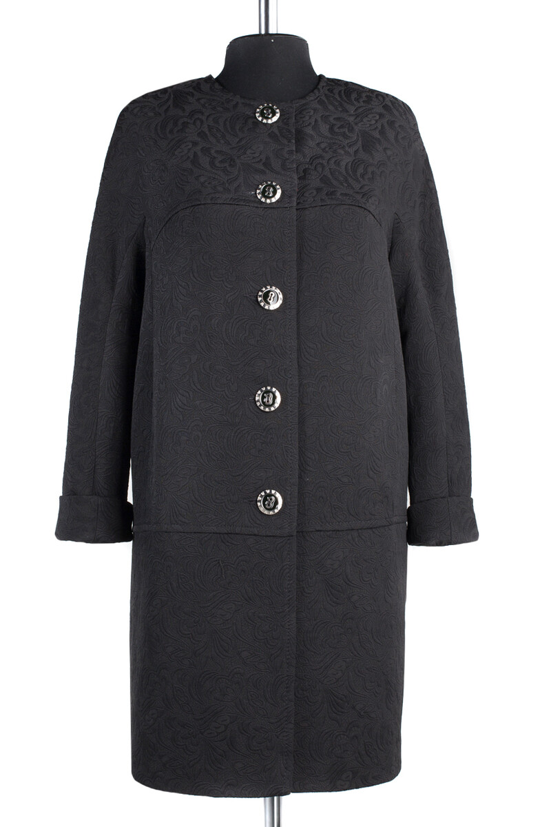 Пальто облегченное EL PODIO, размер 46, цвет черный 07980499 однобортное - фото 5