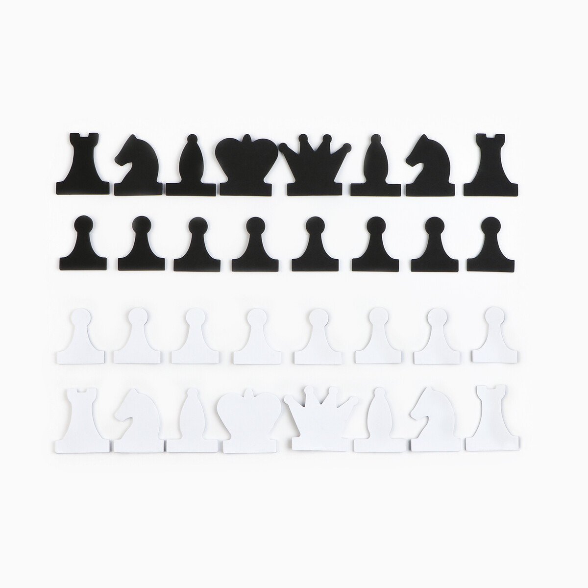 Набор магнитных фигур для демонстрационных шахмат, фигура 8 х 8 см фигуры для демонстрационных шахмат