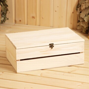 Ящик деревянный 35×23×14 см подарочный с