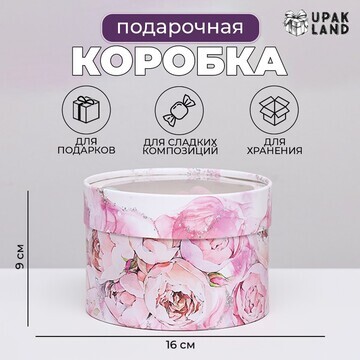 Коробка для макарун тубус с окном