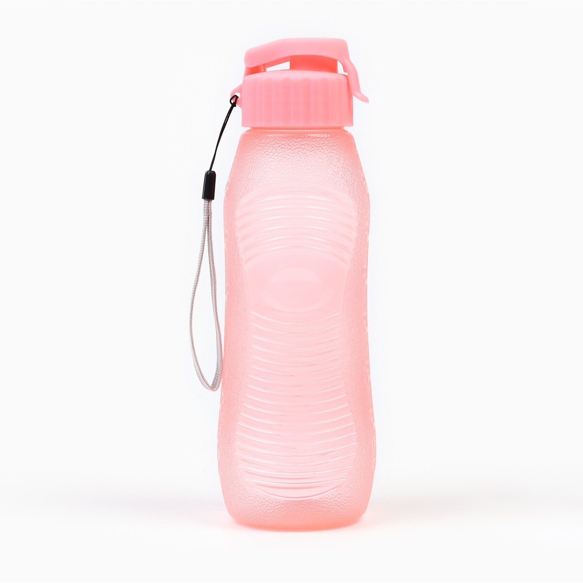 Бутылка для воды, 600 мл, 23 х 6.6 см, розовая