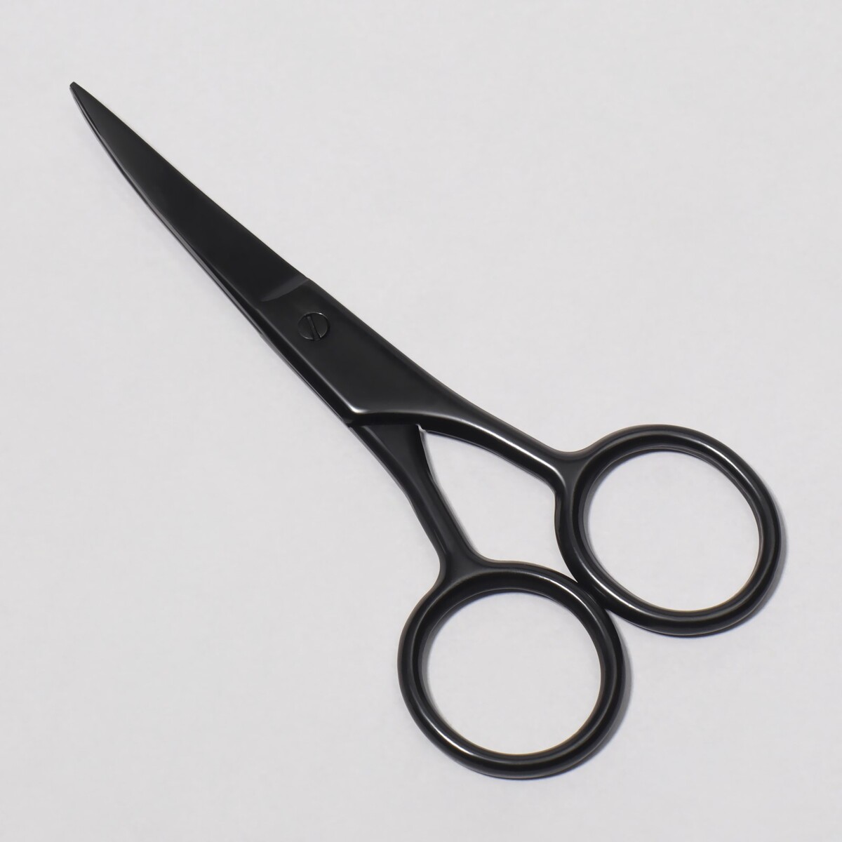 Ножницы маникюрные, широкие, загнутые, 10 см, цвет матовый черный ножницы маникюрные широкие прямые 10 см матовый