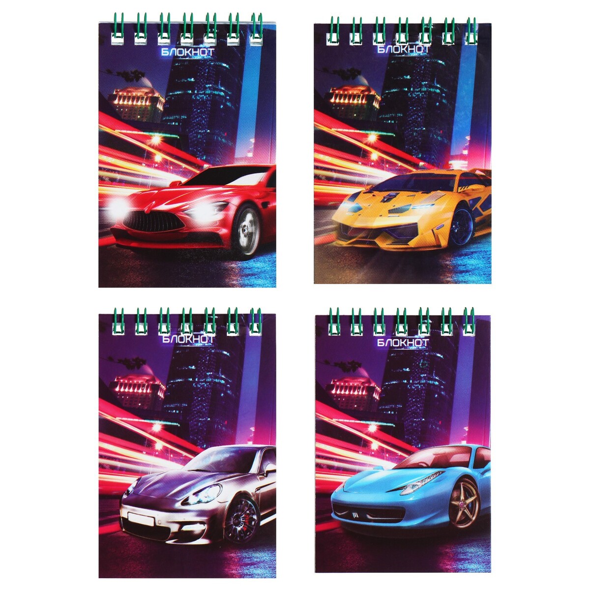 

Набор блокнотов а7, 40 листов в клетку на гребне