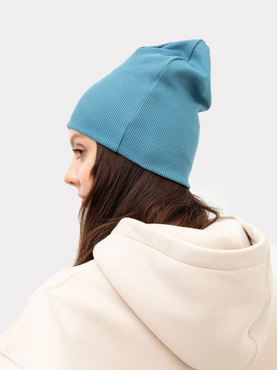 фото Шапка женская в голубом цвете mark formelle