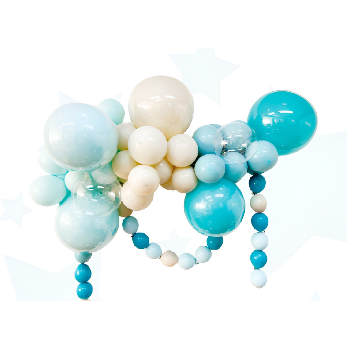 Набор для создания композиций из воздушных шаров, набор 52 шт., голубой, песок, бирюза эмаль казачка пф 115 пром бирюза 6 кг