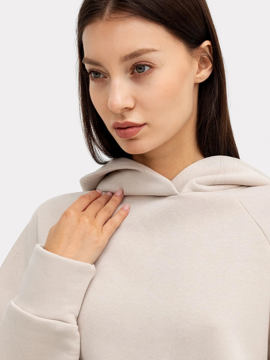 фото Худи женское светло-бежевое mark formelle