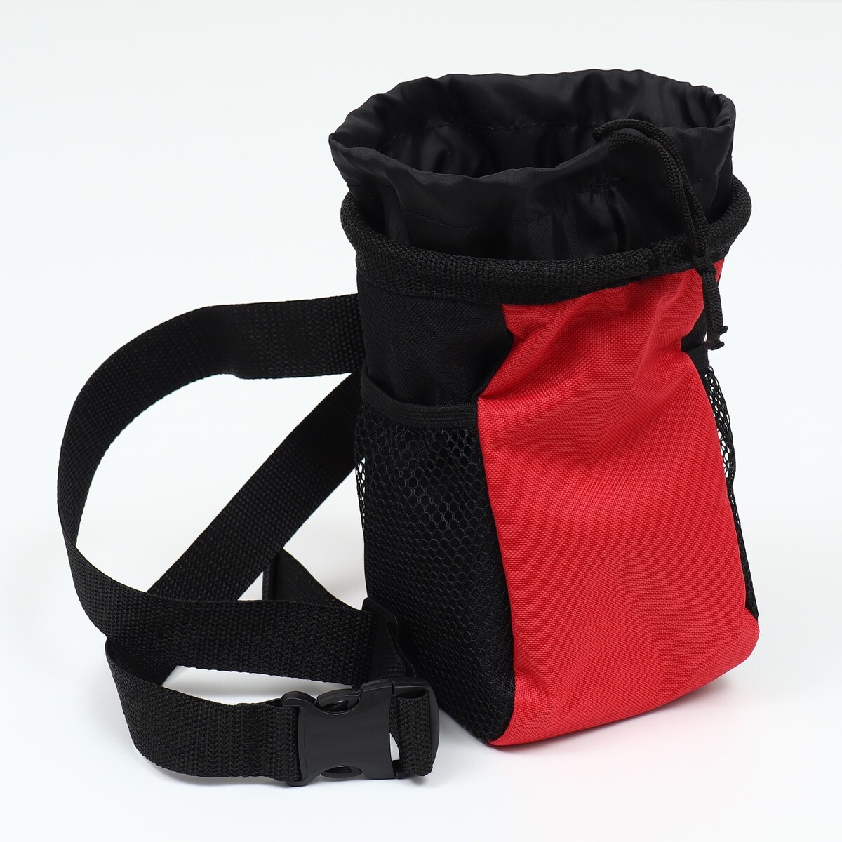Дрессировочная сумочка для лакомств с ремнем для крепления на пояс, красная пояс lite weights неопреновый