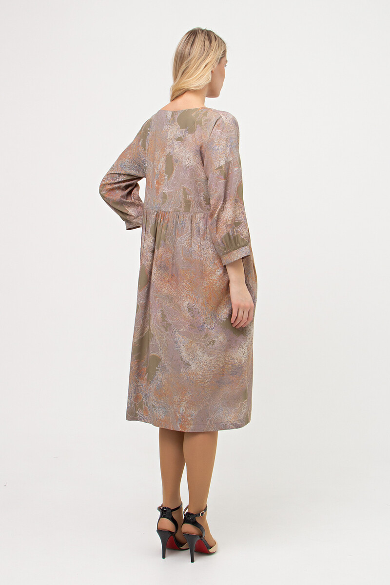 Платье Filigrana, размер 42, цвет хаки 08126067 - фото 5