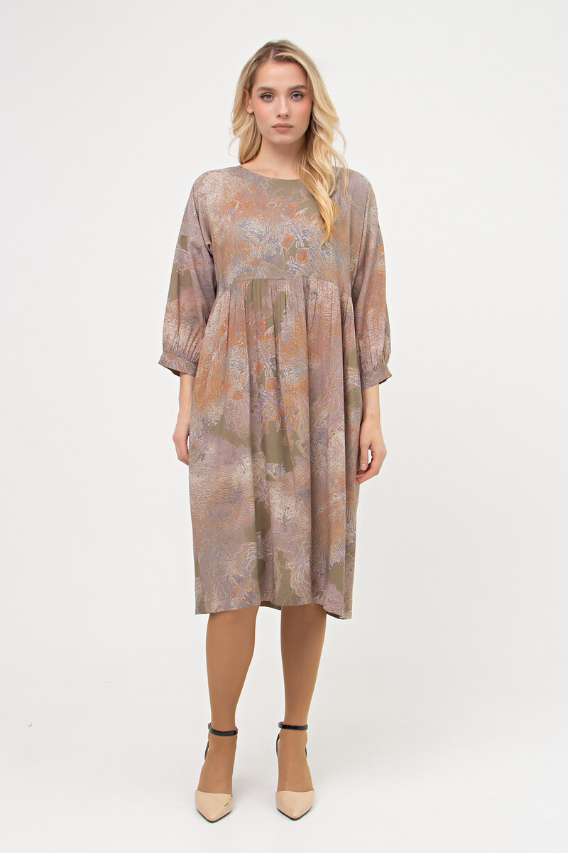 Платье Filigrana, размер 42, цвет хаки 08126067 - фото 1