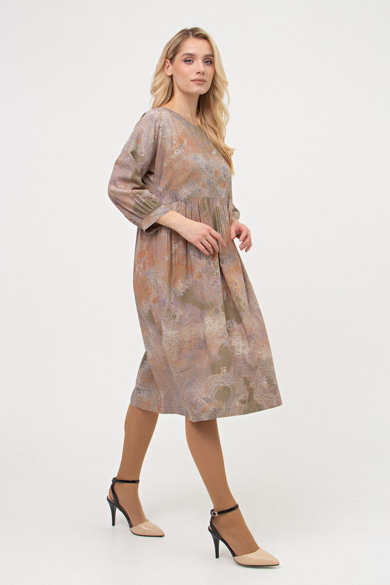 Платье Filigrana, размер 42, цвет хаки 08126067 - фото 4
