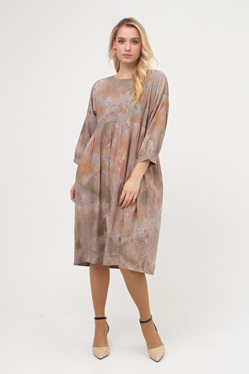 Платье Filigrana, размер 42, цвет хаки 08126067 - фото 2