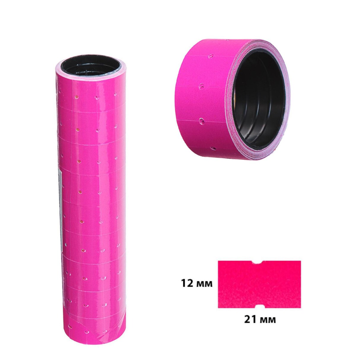 Набор из 10 роликов, в 1 ролике 200 штук, ценники на ленте для этикет-пистолета, 12 х 21 мм, розовый комплект колес для йоги из 3 х штук sportex e41068 розовый