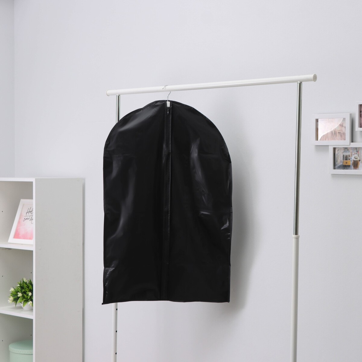 Чехол для одежды ladо́m, 60×90 см, плотный, peva, цвет черный чехол для одежды ladо́m 60×137 см плотный peva серый