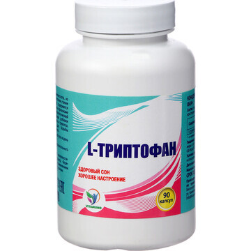 L-триптофан vitamuno здоровый сон,90капс