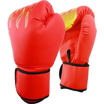 Перчатки боксерские, красные, размер 12 