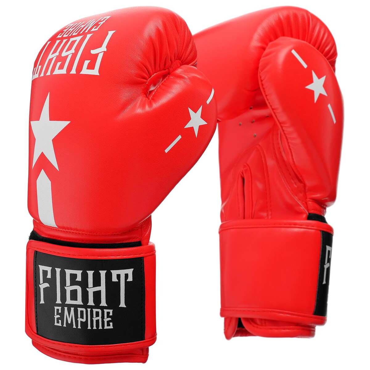 Перчатки боксерские детские fight empire, 4 унций, цвет красный