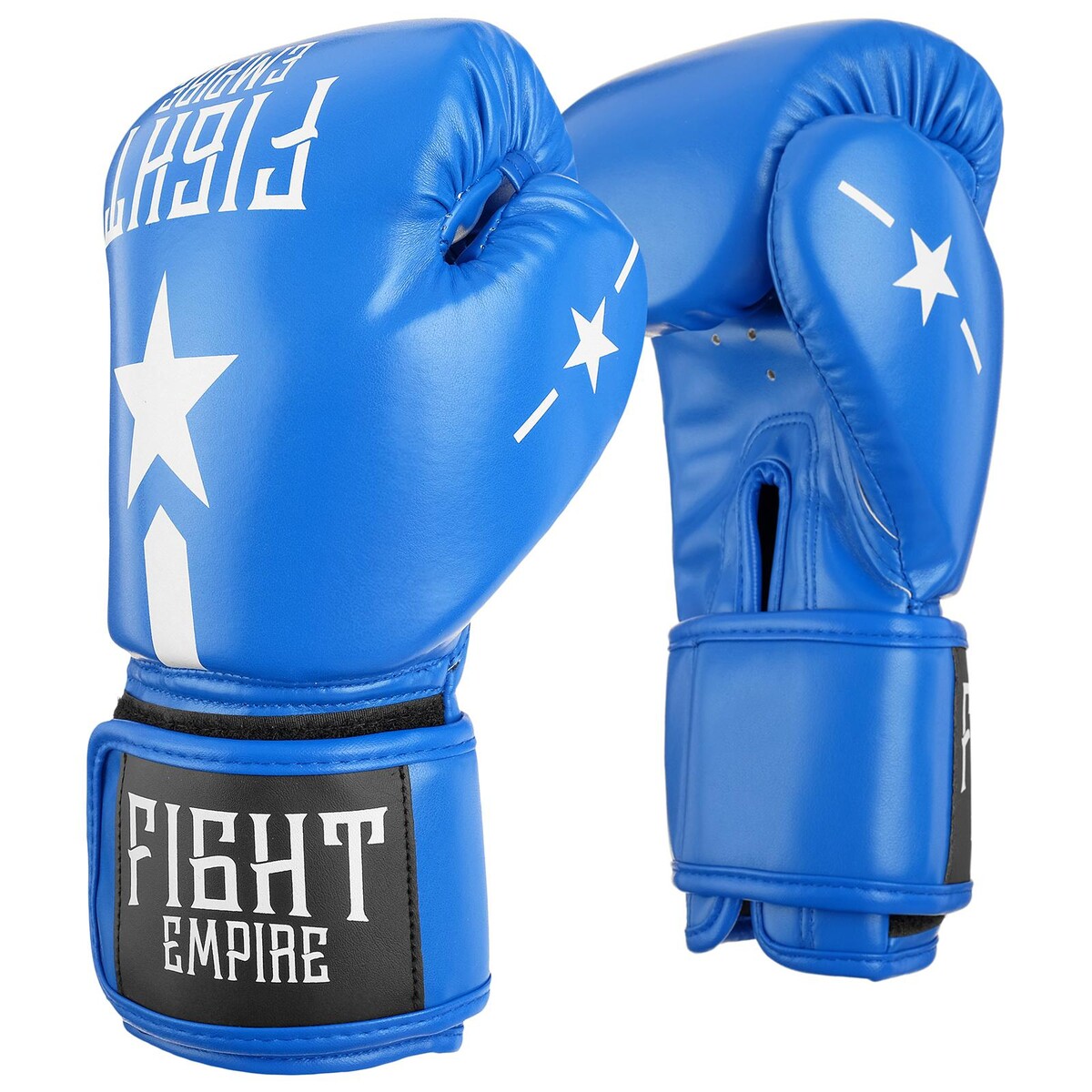 Перчатки боксерские детские fight empire, 4 унции, цвет синий лапы боксерские прямые боецъ ввр 210 синий