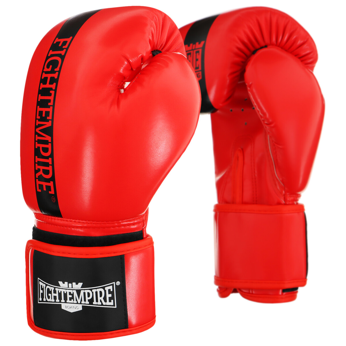 Перчатки боксерские детские fight empire, красные, размер 10 oz