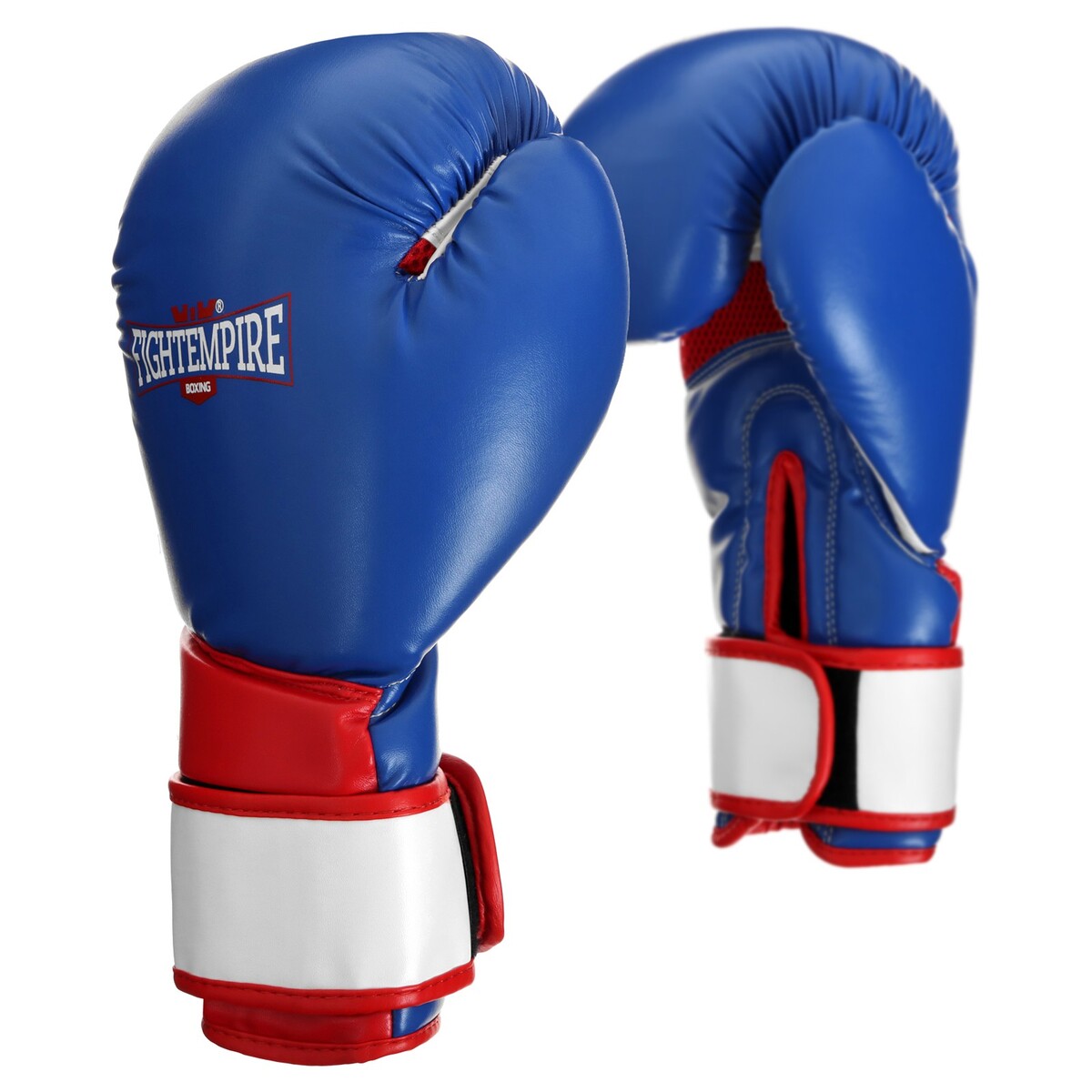 Перчатки боксерские fight empire, elite, синие, размер 8 oz