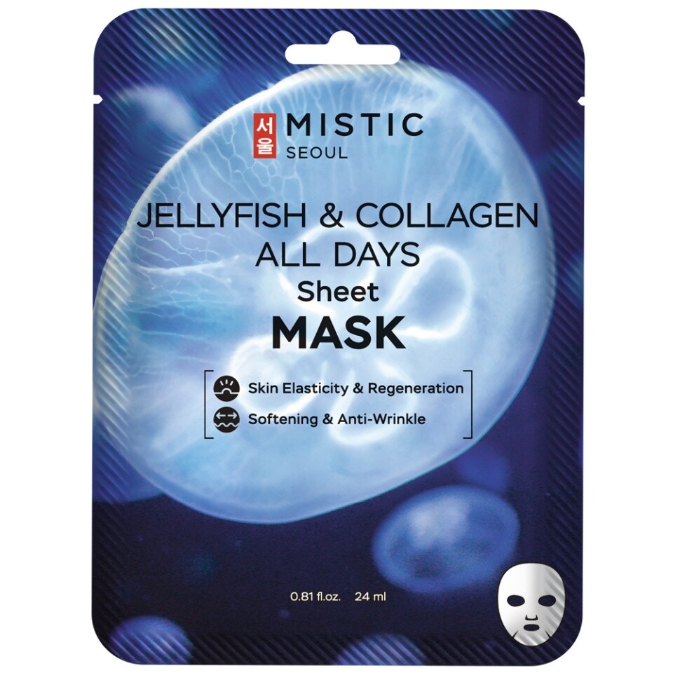 Тканевая маска для лица с коллагеном медузы 24мл танец глубоководной медузы хёфлер штефани