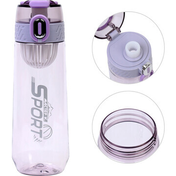 Бутылка для воды, 750 мл, sport, фиолето
