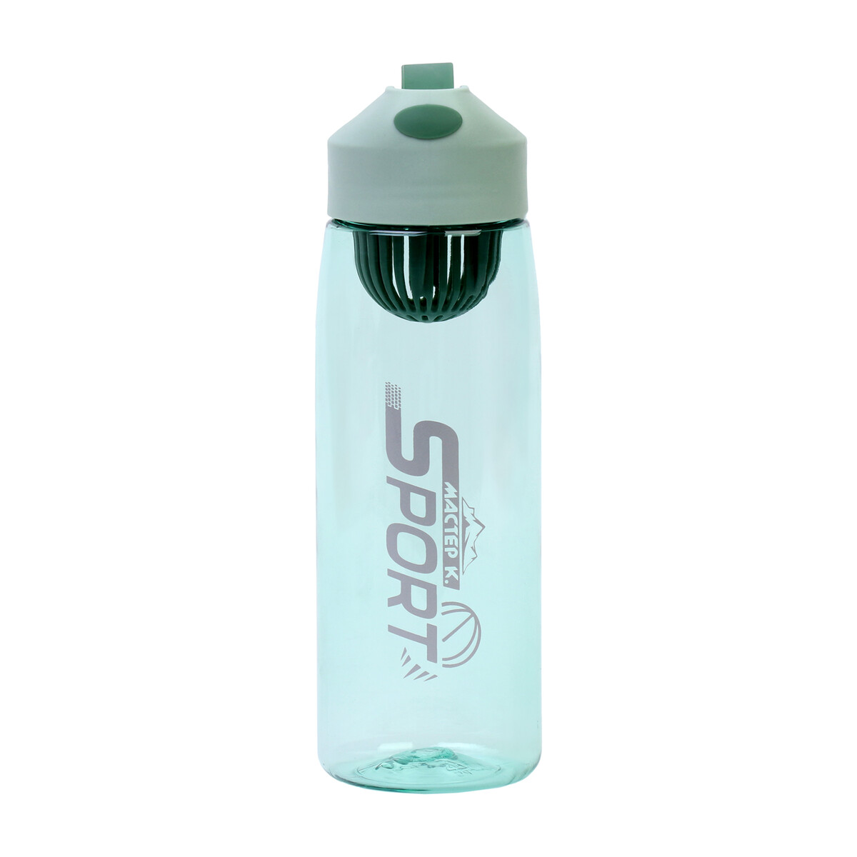 Бутылка для воды, 550 мл, sport, зеленая