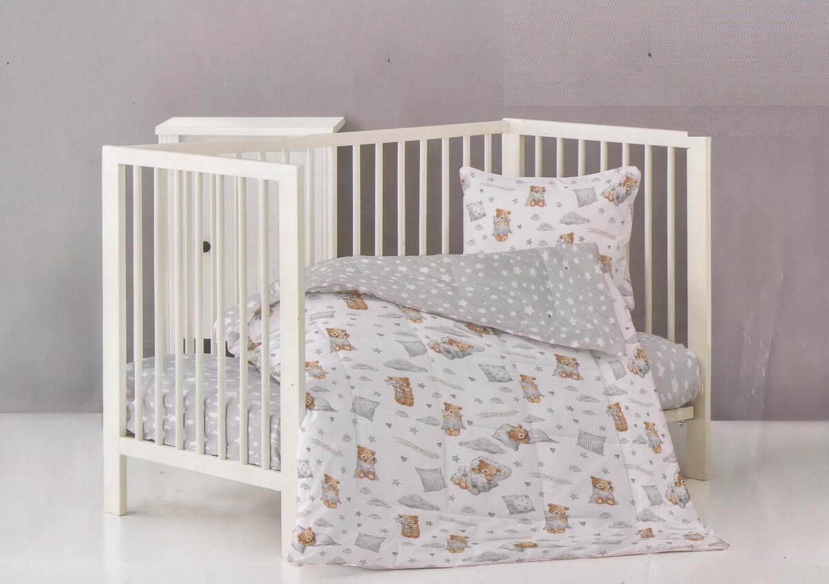 Постельное белье набор в детскую кроватку из перкали люкс altabebe дорожный набор класса люкс для смены подгузников