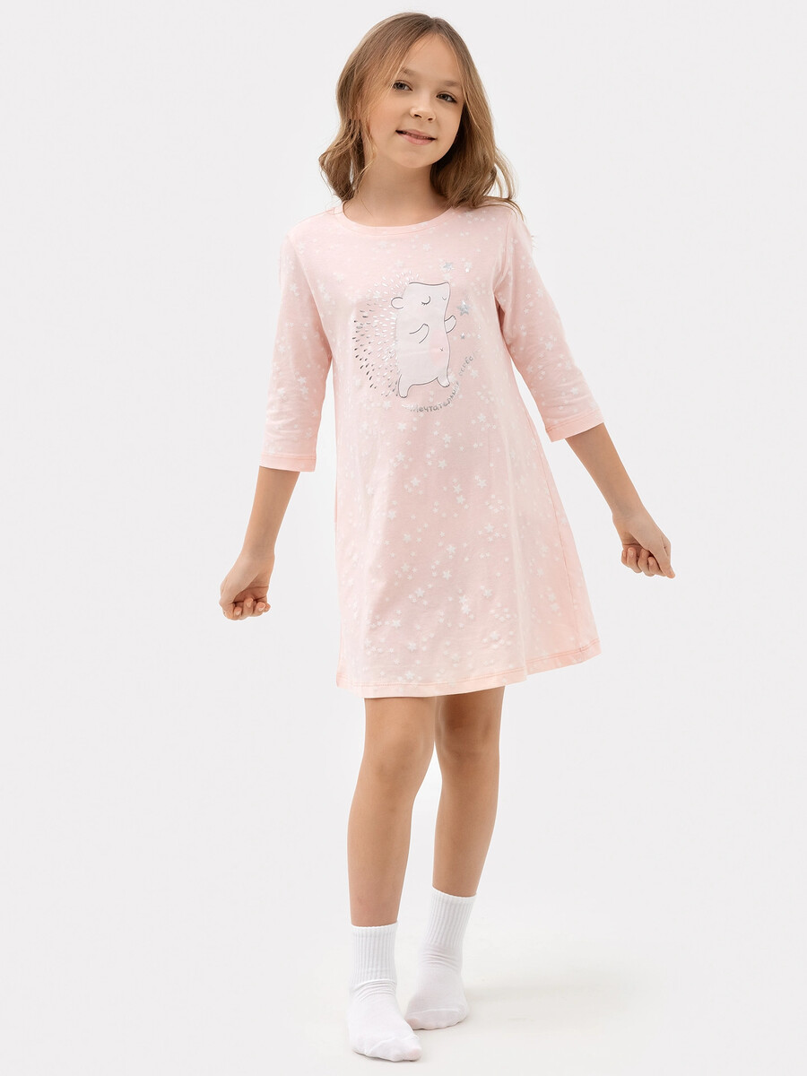 Сорочка ночная для девочек розовая со звездами Mark Formelle, цвет звезды на розовом 08169040 - фото 1