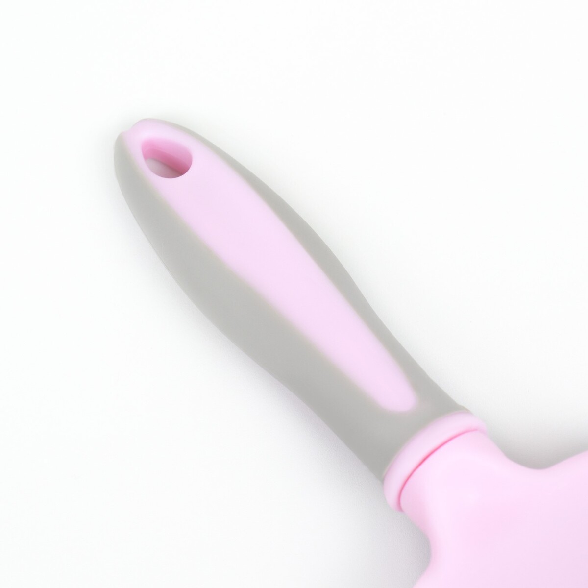 фото Щетка-массажер для животных с силиконовыми зубьями, средняя, 9,5 х 16,5 см, розовая пижон