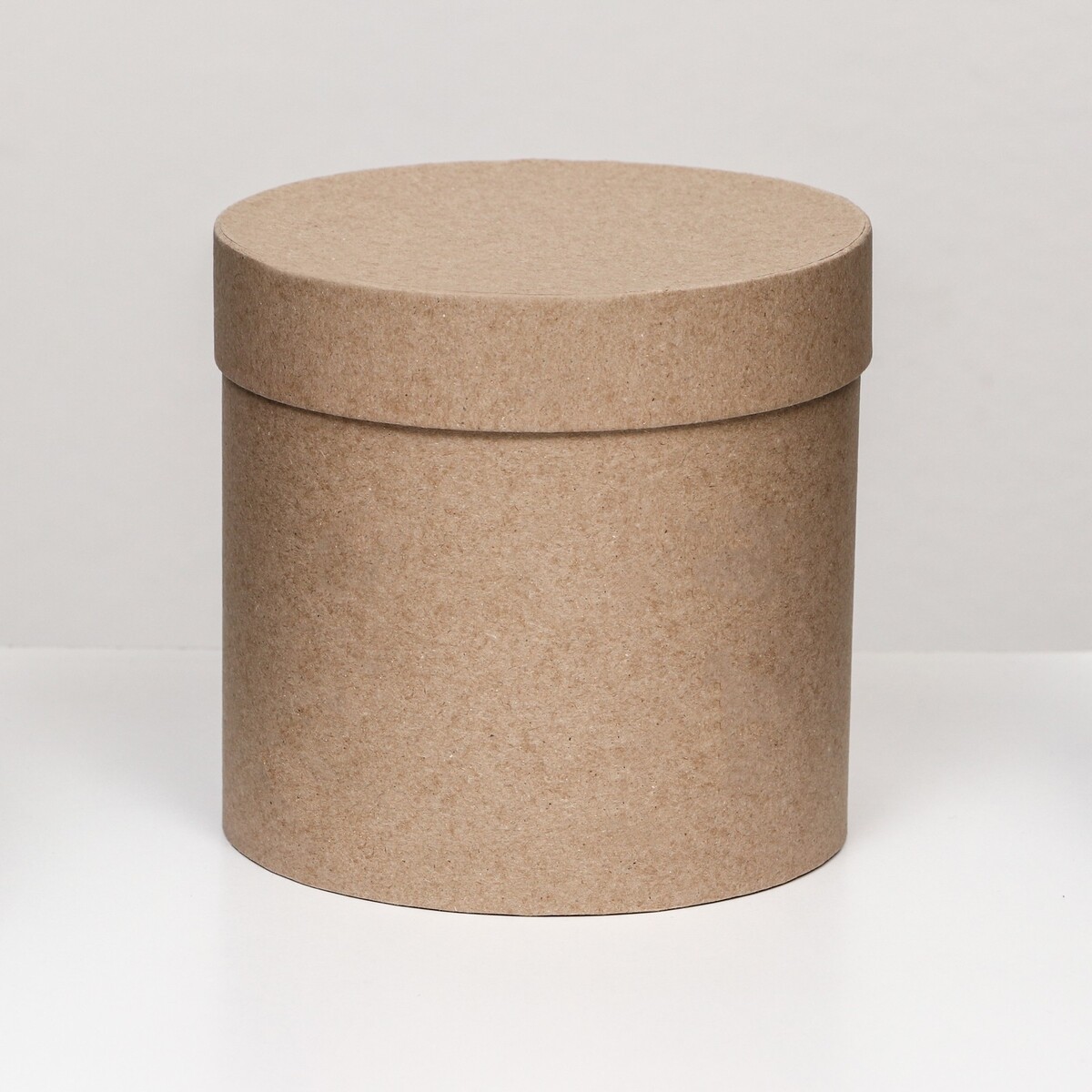 Шляпная коробка крафт, 13 х 13 см резинка шляпная 3 мм 10 ± 0 5 м белый