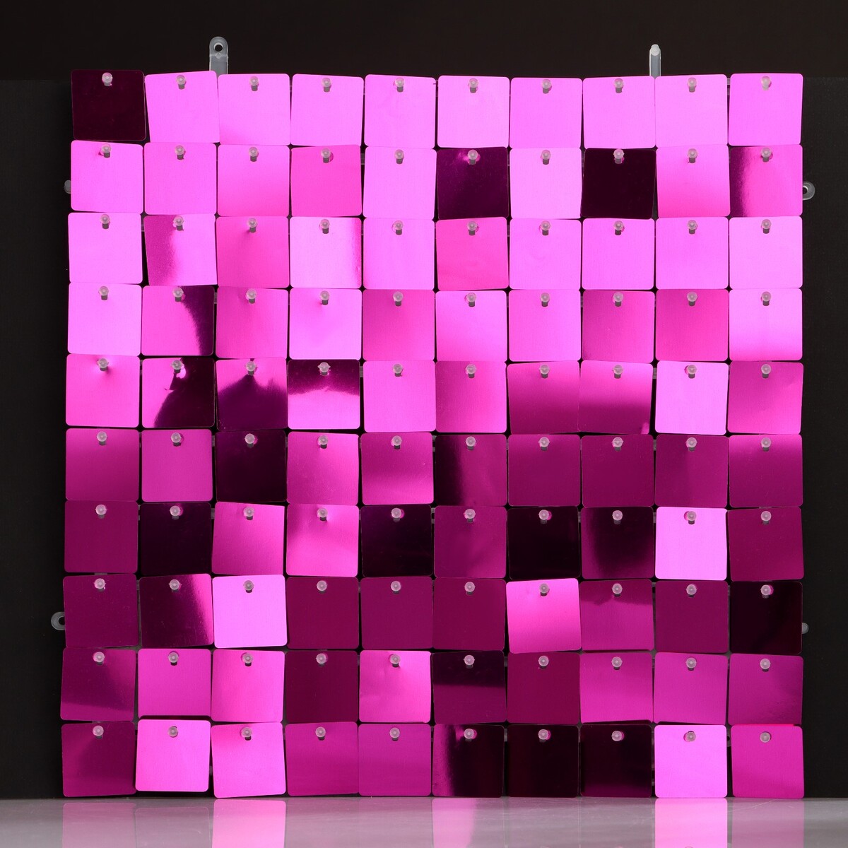 Панель с пайетками для фотозоны, квадратные, 30*30см, цвет фиолетовый панель с пайетками для фотозоны 30 30см серебристая с эффектом голографии