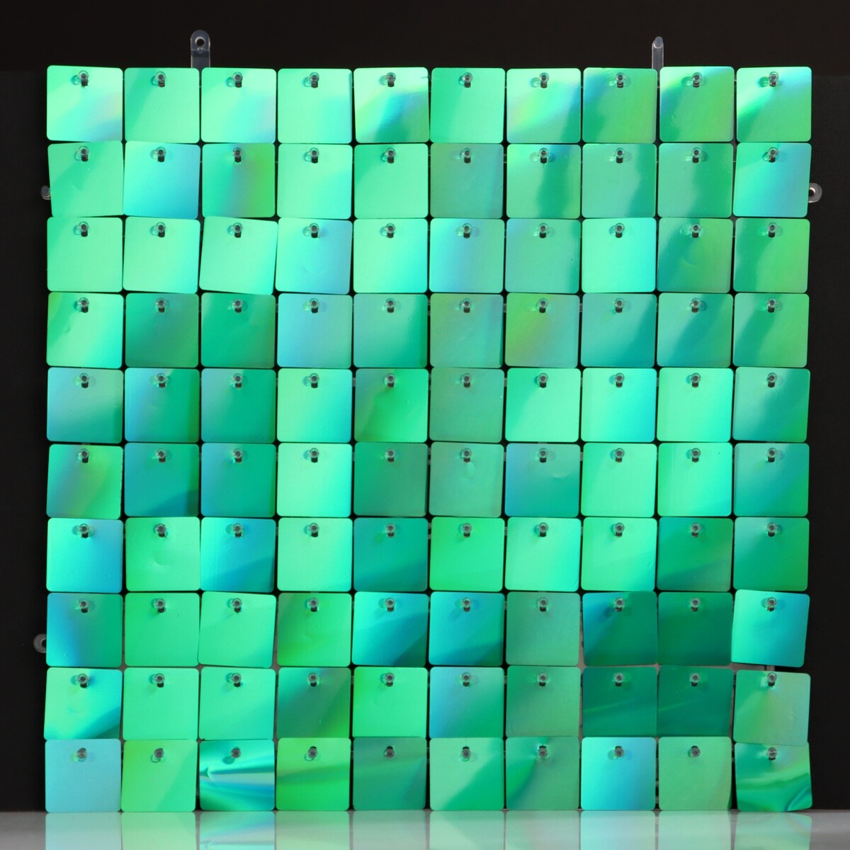 Панель с пайетками для фотозоны, квадратные, 30*30см, цвет зеленый No brand