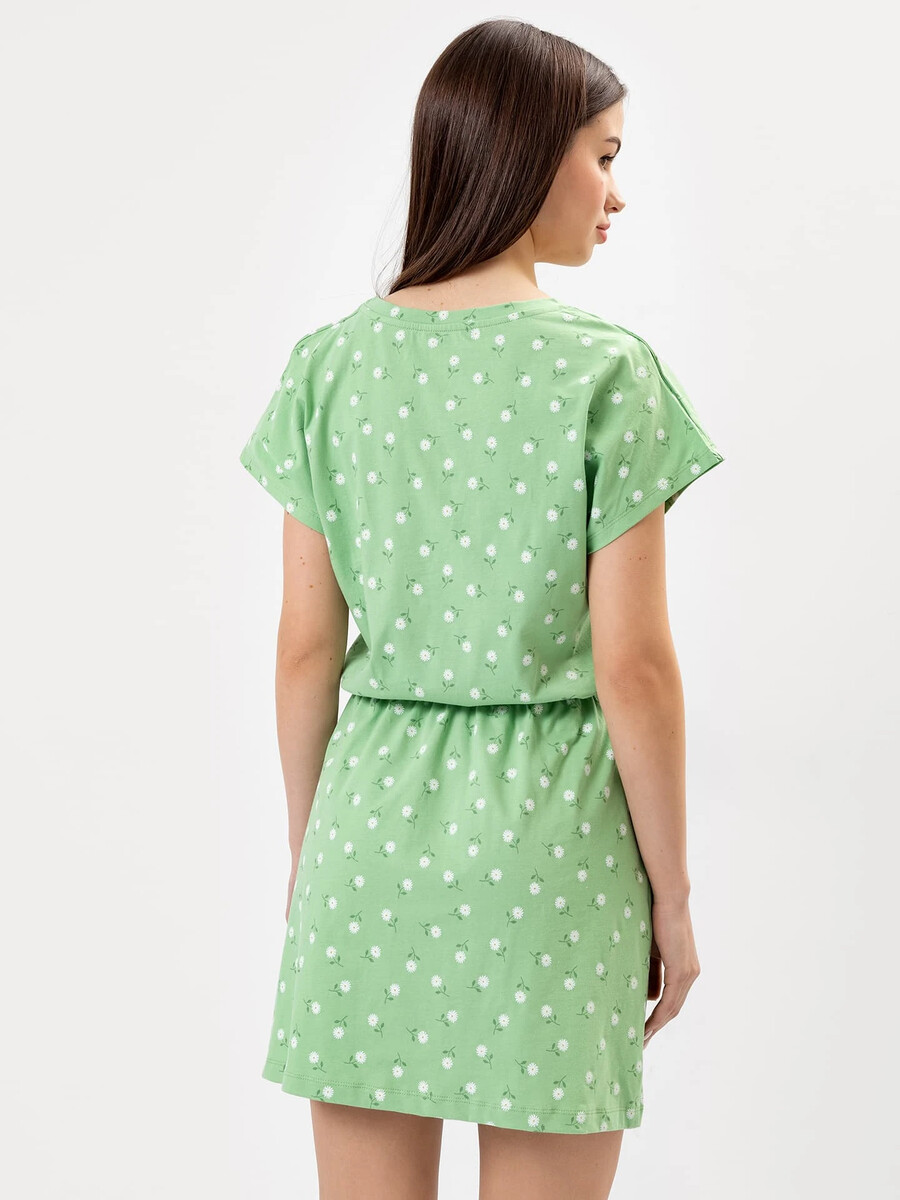 Платье женское домашнее Mark Formelle, размер 42, цвет ромашки на св.зеленом 08258452 - фото 3