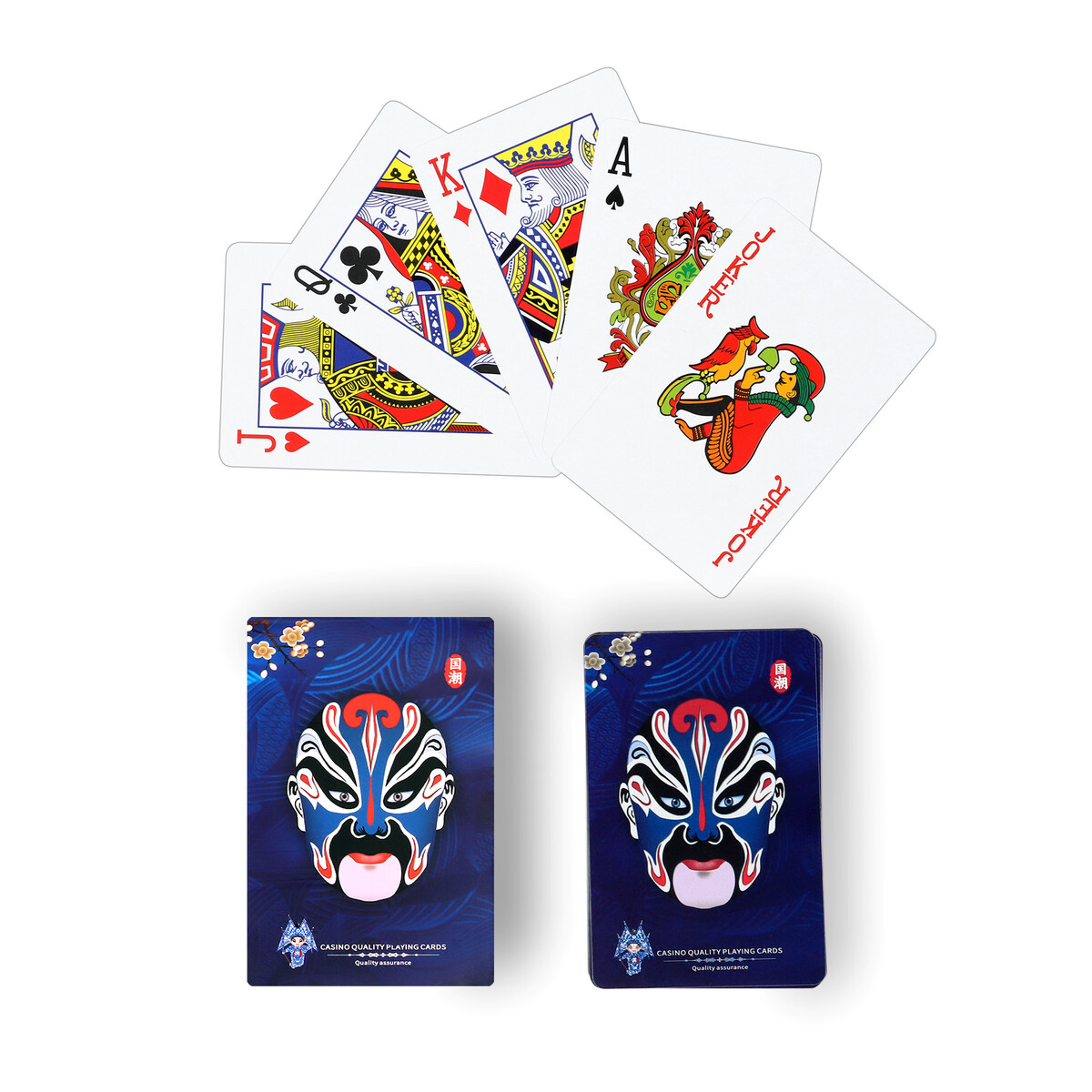 Карты игральные пластиковые, 30 мкм, 8.7 х 5.7 см, синие карты игральные пластиковые flyhorse 54 шт 23 мкм синие 5 6 х 8 6 см