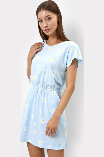 Платье женское домашнее в голубом оттенк