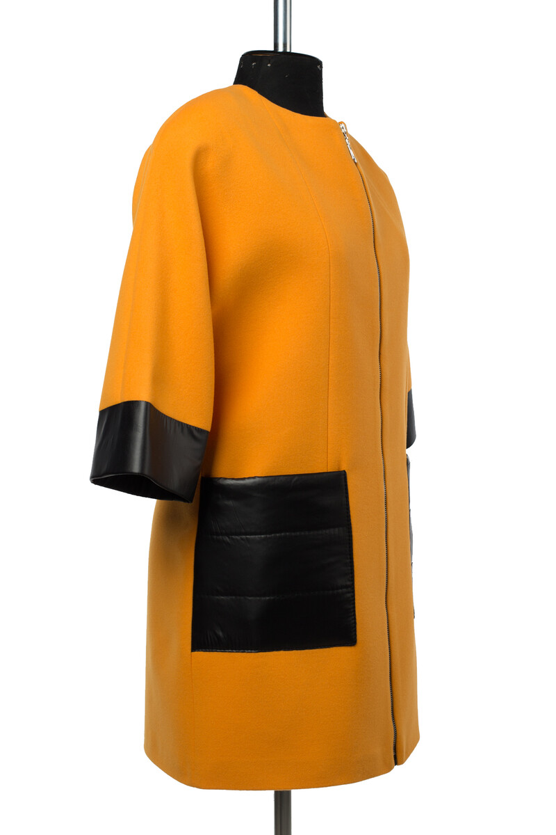 Пальто женское демисезонное EL PODIO, размер 42, цвет желтый 08368202 - фото 4