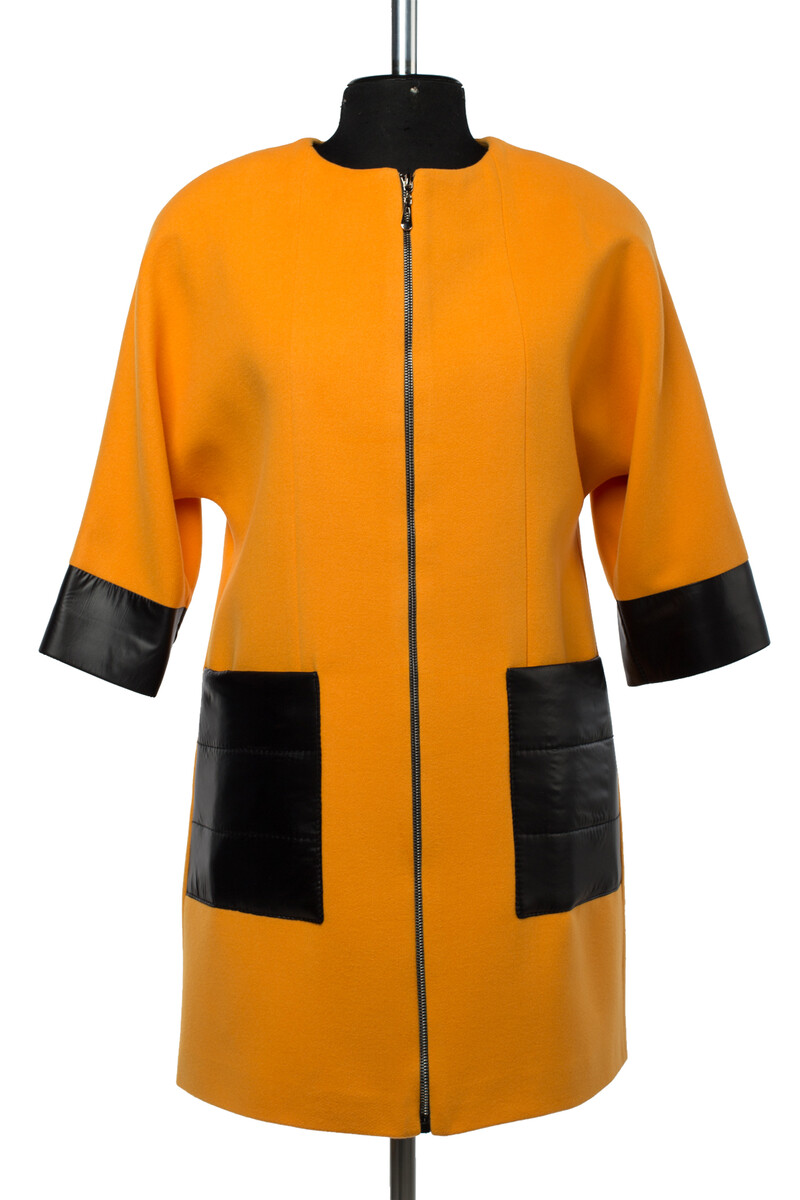 Пальто женское демисезонное EL PODIO, размер 42, цвет желтый 08368202 - фото 2