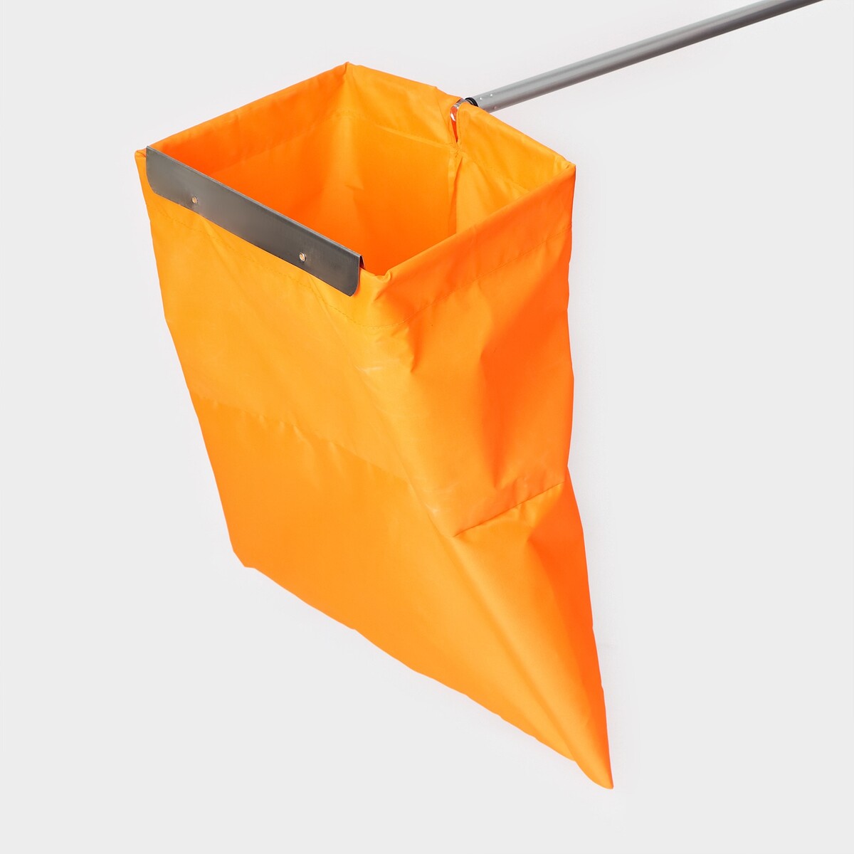 Совок для сбора мусора с алюминиевым черенком, непромокаемый мешок, 50 см, 83×30×22 см No brand, цвет оранжевый