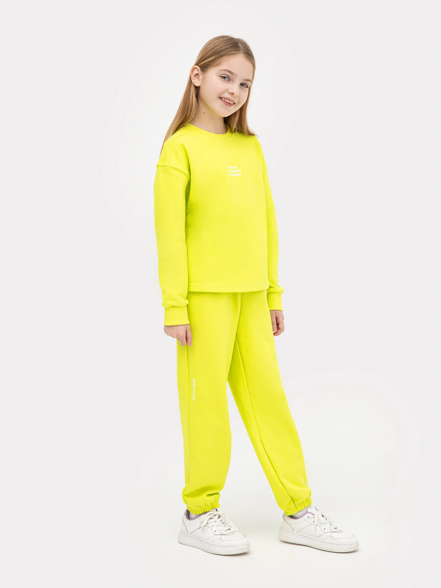 Комплект для девочек (джемпер, брюки) хлопковый комплект джемпер и шорты