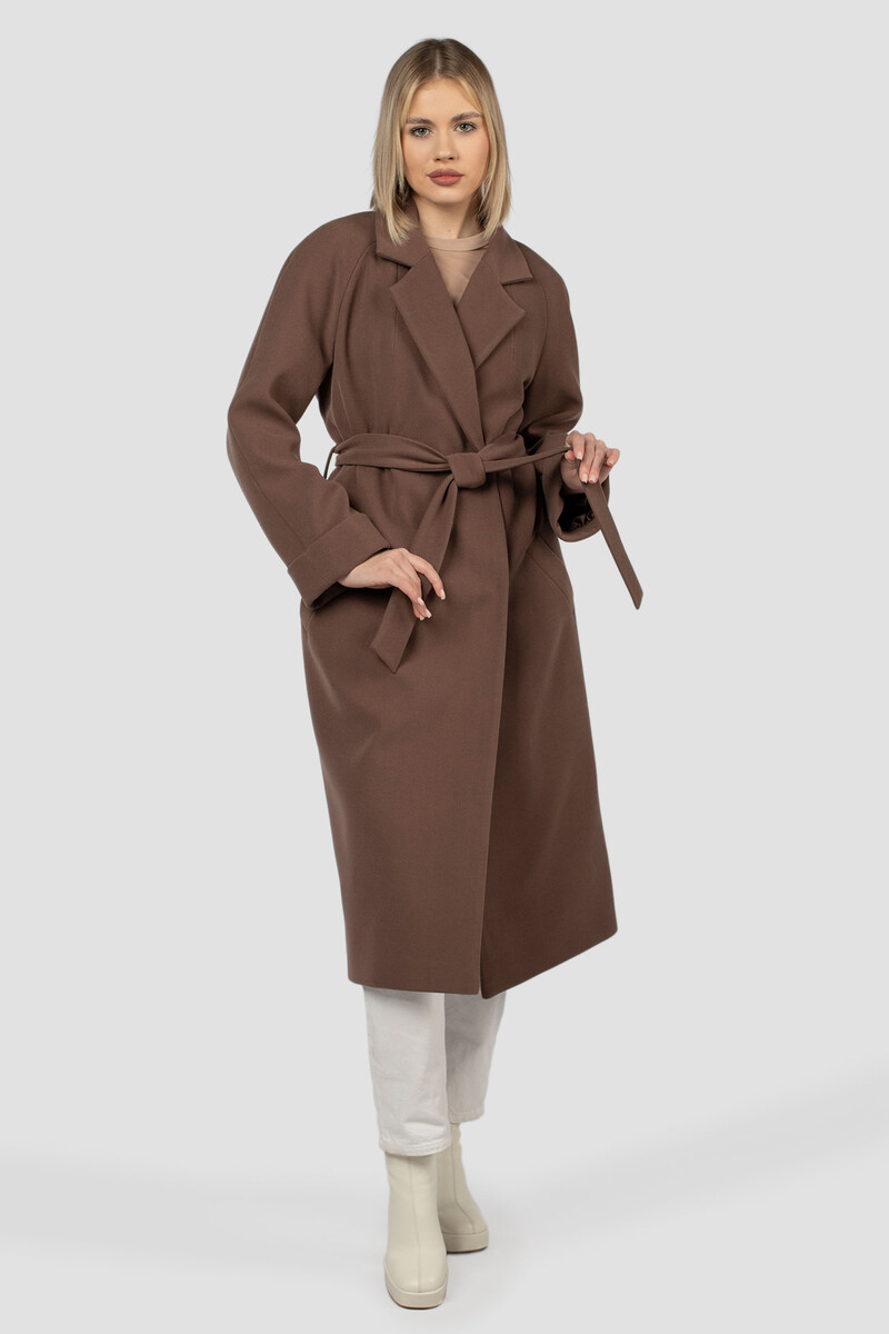 Пальто женское демисезонное (пояс) пояс страховочный sportex гранит 72х22х3 6 см для аквааэробики e39340 коричневый